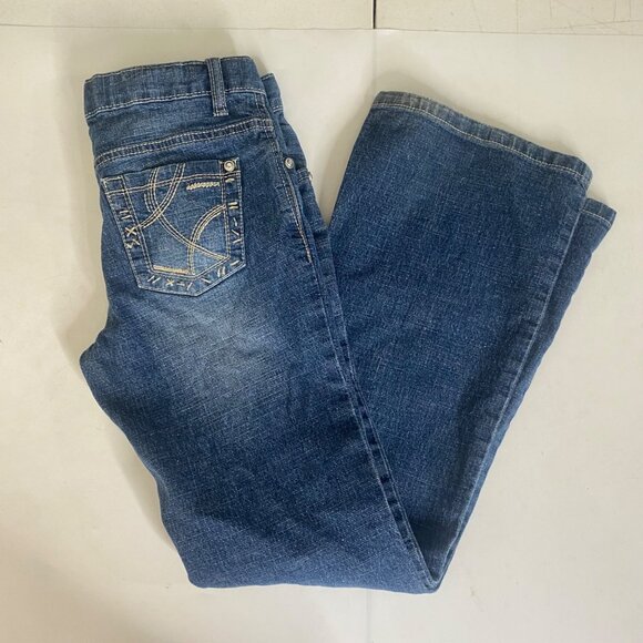 Cruel Girl Bootcut Jeans Girls 10 R Denim Blue Mid Rise Western Cowgirl Rodeo - Picture 5 of 11